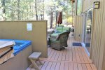 The Private Hot Tub and more deck seating